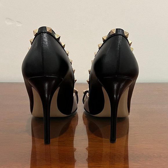 NIB Valentino Garavani Rockstud Leather d'Orsay Pumps - Picture 8 of 11